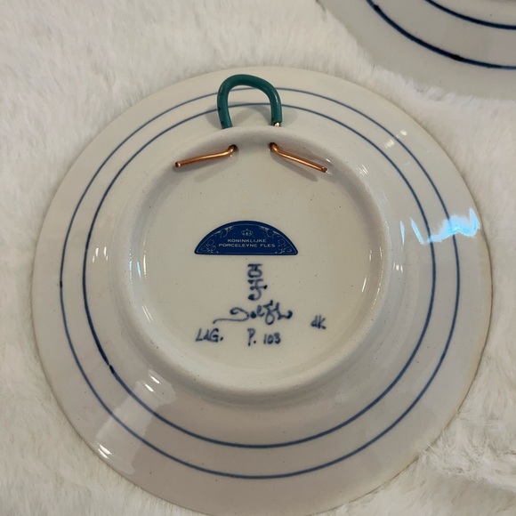 Vintage royal delft set of 3 with certificate - Picture 6 of 11